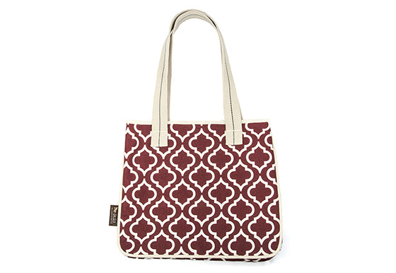 P.L.A.Y. Moroccan Tote Bag Marsala, on white background, SKU: PY9010AUF